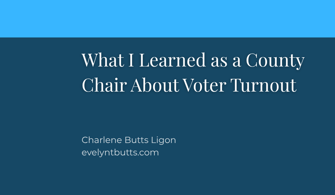 What I Learned as a County Chair About Voter Turnout